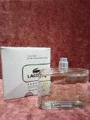 RRP £55 Boxed 125Ml Tester Bottle Of Lacoste Essential Eau De Toilette Spray