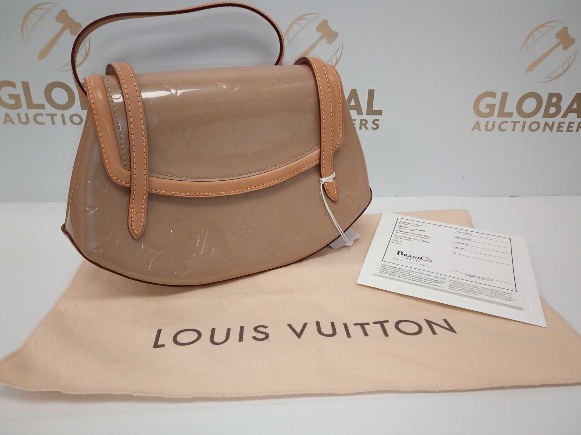 RRP £800 Louis Vuitton Biscayne Bay Pm Biege Coated Canvas Monogram Vernis Shoulder Bag (Aao6530)Gra - Image 2 of 2