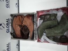 RRP £200 Lot To Contain 4 Boxed Pairs Of Moda In Pelle Designer Assorted Footwear In A Range Of Desi