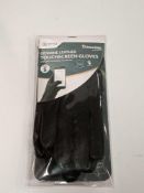 RRP £120 Lot To Contain 12 Brand New Thinsulate Insulation Genuine Leather Touch Screen Gloves (