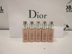 RRP £110 Gift Bag To Contain 5 Brand New Unused Testers Of Christian Dior 20Ml Foundations Shades In
