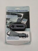 RRP £125 Lot To Contain 25 Brand New Boxed Wireless Fm Transmitters (Appraisals Available On