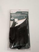 RRP £100 Lot To Contain 10 Brand New Thinsulate Insulation Genuine Leather Touch Screen Gloves (
