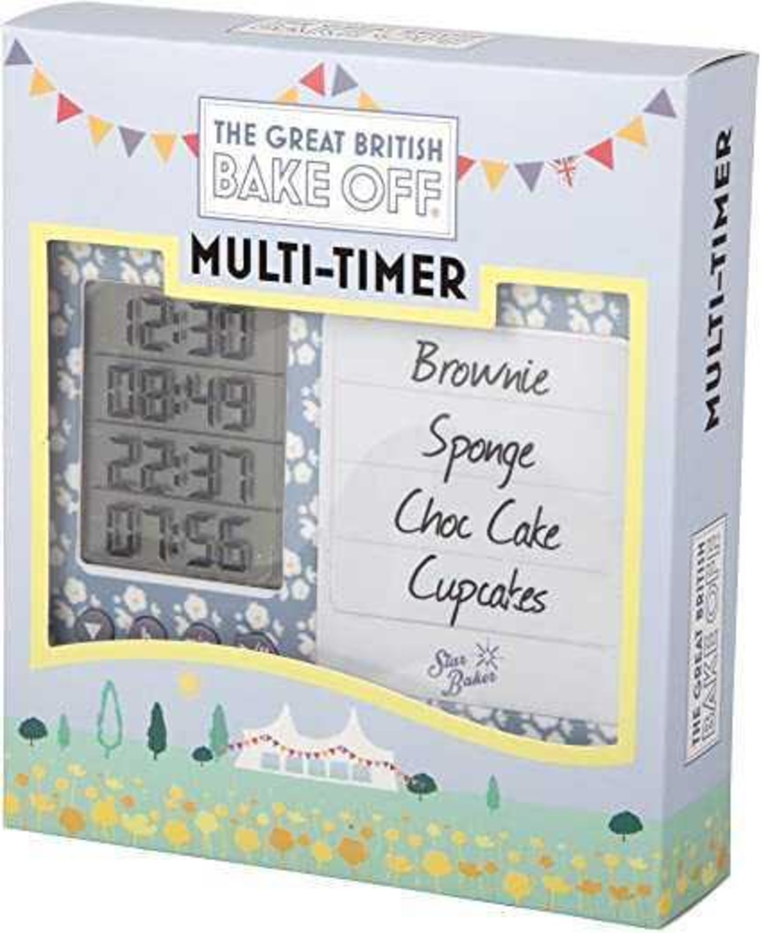 RRP £130 Lot To Contain 10 Brand New Boxed Great British Bake Off Multi Timers With Whiteboard