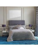 RRP £280 Unbagged John Lewis Hotel Boutique Silk Silver Quilt
