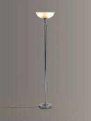 RRP £100 Boxed Azure 2 Light Uplighter Satin Nickel Light