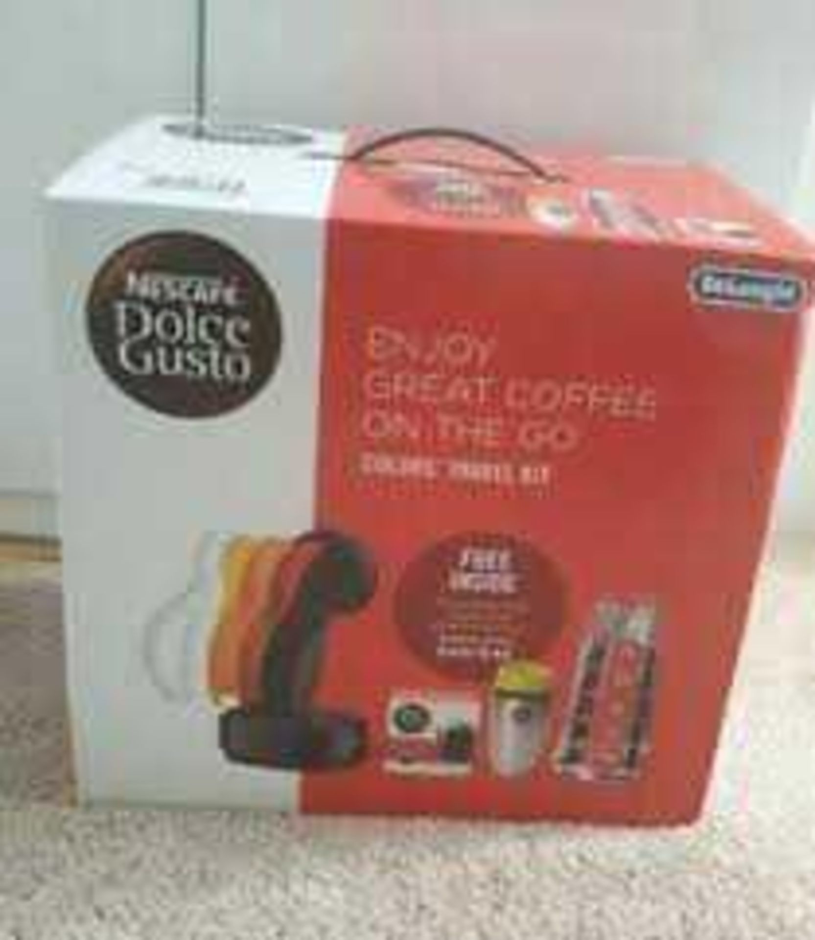 RRP £110 Lot To Contain Boxed Nescafe Dolce Gusto Delonghi Colours Travel Kit