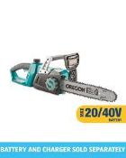 RRP £130 Lot To Contain Two Boxed Cordless Chainsaws & Boxed Electric Garden Blower/Vacuum