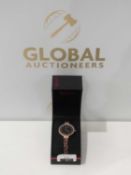 RRP £120 Boxed Sesky Glitter Crystal Design Women's Slim Wrist Watch