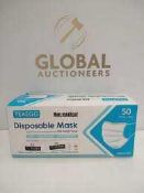 RRP £125 Box Of 50 Teaegg Non-Medical Disposable Face Masks