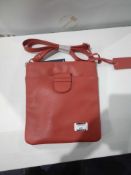 RRP £250 Lot To Contain 3 Ashwood Leather Dark Orange Across Body Bags