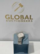 RRP £150 Unboxed Women's Designer Stainless Steel And Crystal Design Women's Designer Wrist Watch