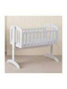 RRP £130 Lot To Contain Boxed John Lewis Anna Swinging Crib And Esther Cot(Both In Colour White)