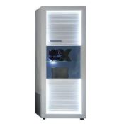 RRP £330 - New Boxed 'Starlight' Display Cabinet In White High Gloss (Appraisals Available On