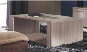 RRP £270 - New Boxed 'Duchess' Coffee Table In Shannon Oak (Appraisals Available On Request) (