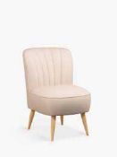 RRP £200 Boxed John Lewis Rtc Fluted Chair Topaz Putty