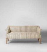 RRP £600 Boxed Swoon Mia Two Seater Sofa In Striped Rye