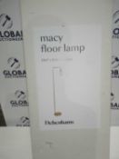 RRP £150 Boxed Debenhams Designer Macy Floor Lamp