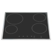 RRP £800 Boxed John Lewis Black Glass Electric Hob