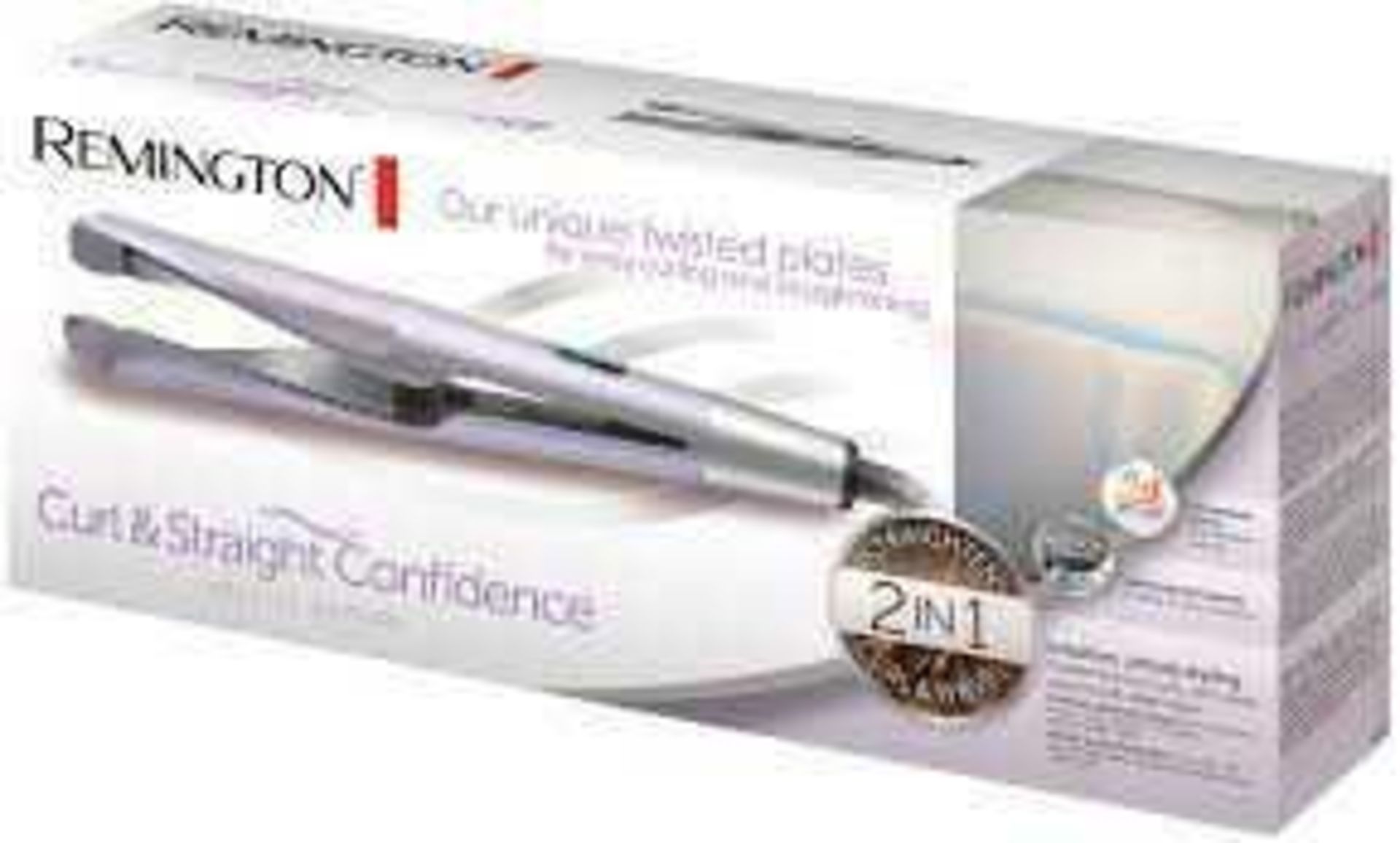 RRP £120 Boxed Remington Curl And Straight Confidence Special Edition 2 In 1 Straighteners And Curle