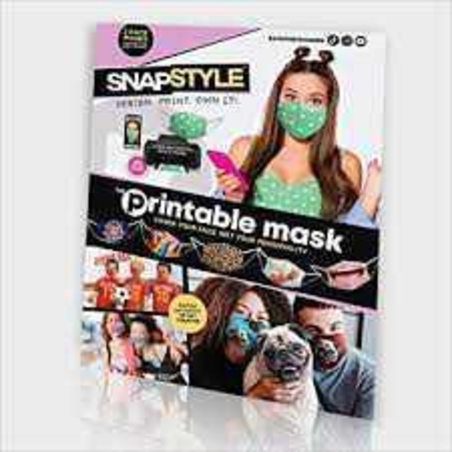 RRP £120 Lot To Contain Set Of 12 Printable Face Masks