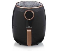 RRP £100 Lot To Contain Cook's Essentials 1.8L Compact Air Fryer In Black And Copper