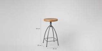 RRP £150 Boxed Designer Swoon Designer Silas Stool In Mango