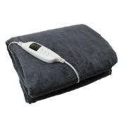 RRP £150 Lot To Contain 2 Heated Cozzee Home Grey Washable Throws And A Cozzee Home Grey Throw Unkno