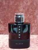 RRP £80 Unboxed 100Ml Tester Bottle Of Prada Luna Rossa Black Eau De Parfum Spray Ex-Display
