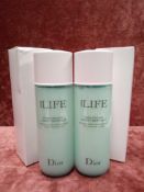 RRP £60 Lot To Contain 2 Brand New Boxed Unused Testers Of Christian Dior Hydra Life Sorbet Water Mi