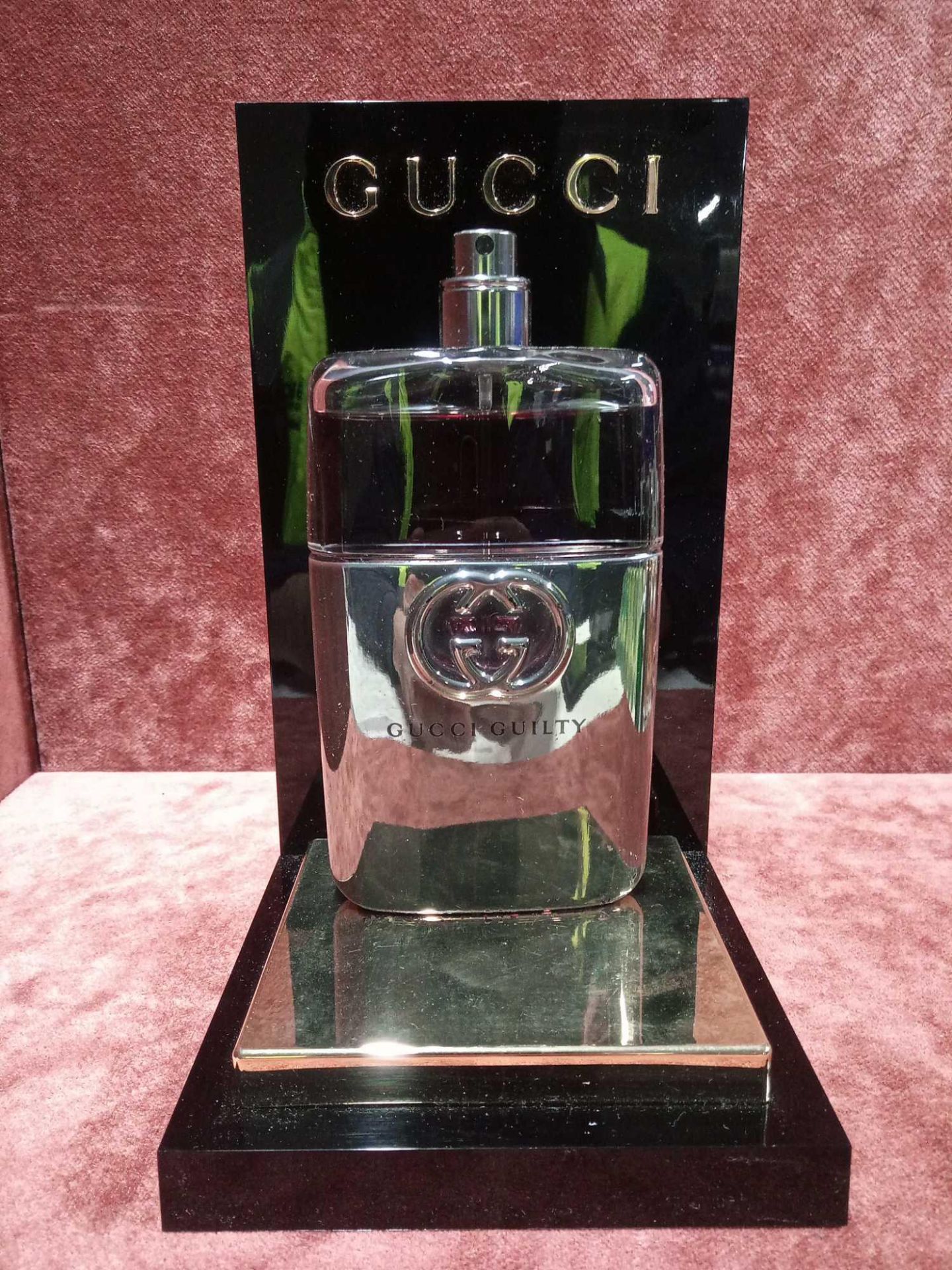 RRP £75 Unboxed 90 Ml Tester Bottle Of Gucci Guilty Platinum Eau De Toilette Spray Ex-Display