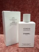 RRP £50 Brand New Boxed Unused Tester Of Chanel Paris Coco Mademoiselle Moisturizing Body Lotion 200