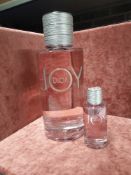 RRP £200 Brand New 1 Litre Christian Dior Joy Eau De Parfum Dummy Display Bottle (Please Note Displa