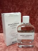 RRP £70 Boxed 100Ml Tester Bottle Of Givenchy Gentleman Cologne Edt Spray