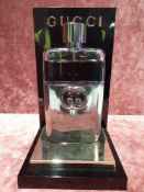 RRP £70 Unboxed 90Ml Tester Bottle Of Gucci Guilty Pour Homme Edt Spray Ex-Display