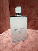 RRP £60 Unboxed 100Ml Tester Bottle Of Jimmy Choo Ice Eau De Toilette Spray Ex-Display