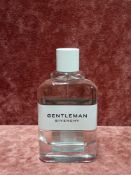 RRP £70 Unboxed 100Ml Tester Bottle Of Givenchy Gentleman Cologne Edt Spray Ex-Display