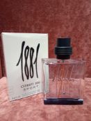 RRP £50 Boxed 100Ml Tester Bottle Of Cerruti 1881 Sport Eau De Toilette Spray