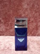 RRP £55 Unboxed 50 Ml Tester Bottle Of Armani Diamonds Blue Eau De Toilette Spray Ex-Display