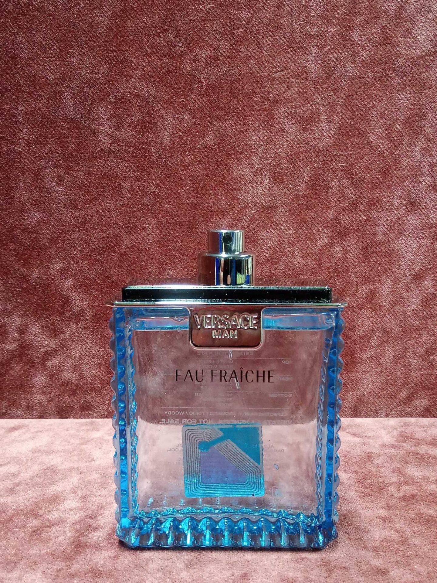 RRP £50 Unboxed 100Ml Tester Bottle Of Versace Man Eau Fraiche Eau De Toilette Spray Ex-Display