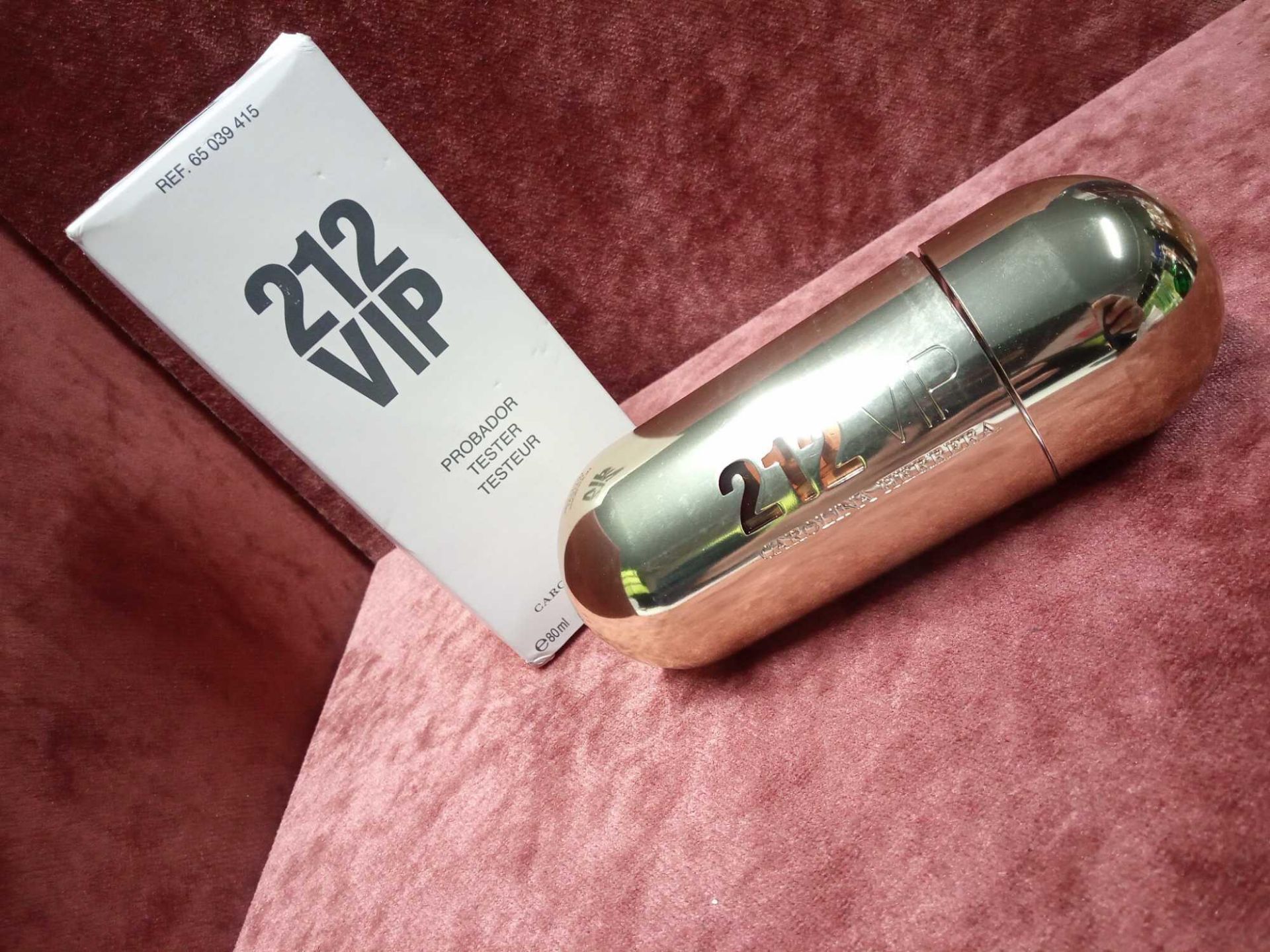 RRP £70 Unboxed 80Ml Tester Bottle Of Carolina Herrera 212 Vip Eau De Parfum Spray