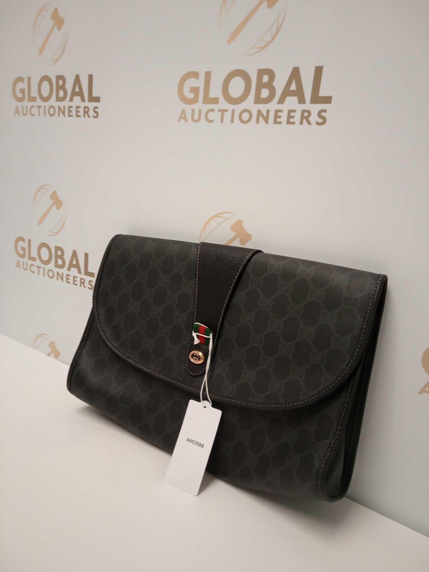 RRP £1050 Gucci Accessory Collection Supreme Coat Ed Canvas Black Bag Aa03568, Grade A (Appraisals - Image 2 of 5