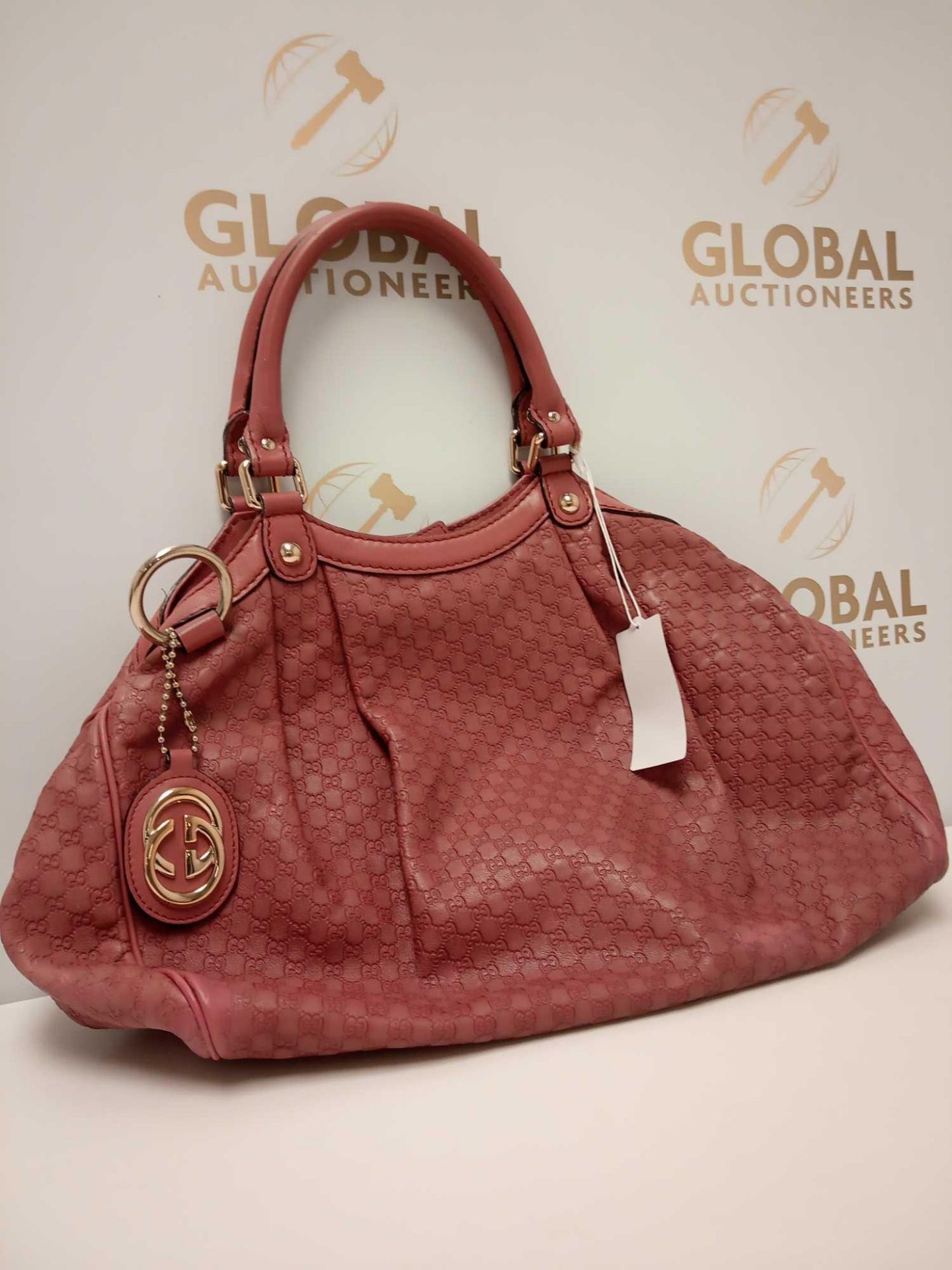 RRP £860 Gucci Sukey Dark Pink Micro Guccissima Leather Aao3425, Grade A (Appraisals Available On - Image 2 of 5