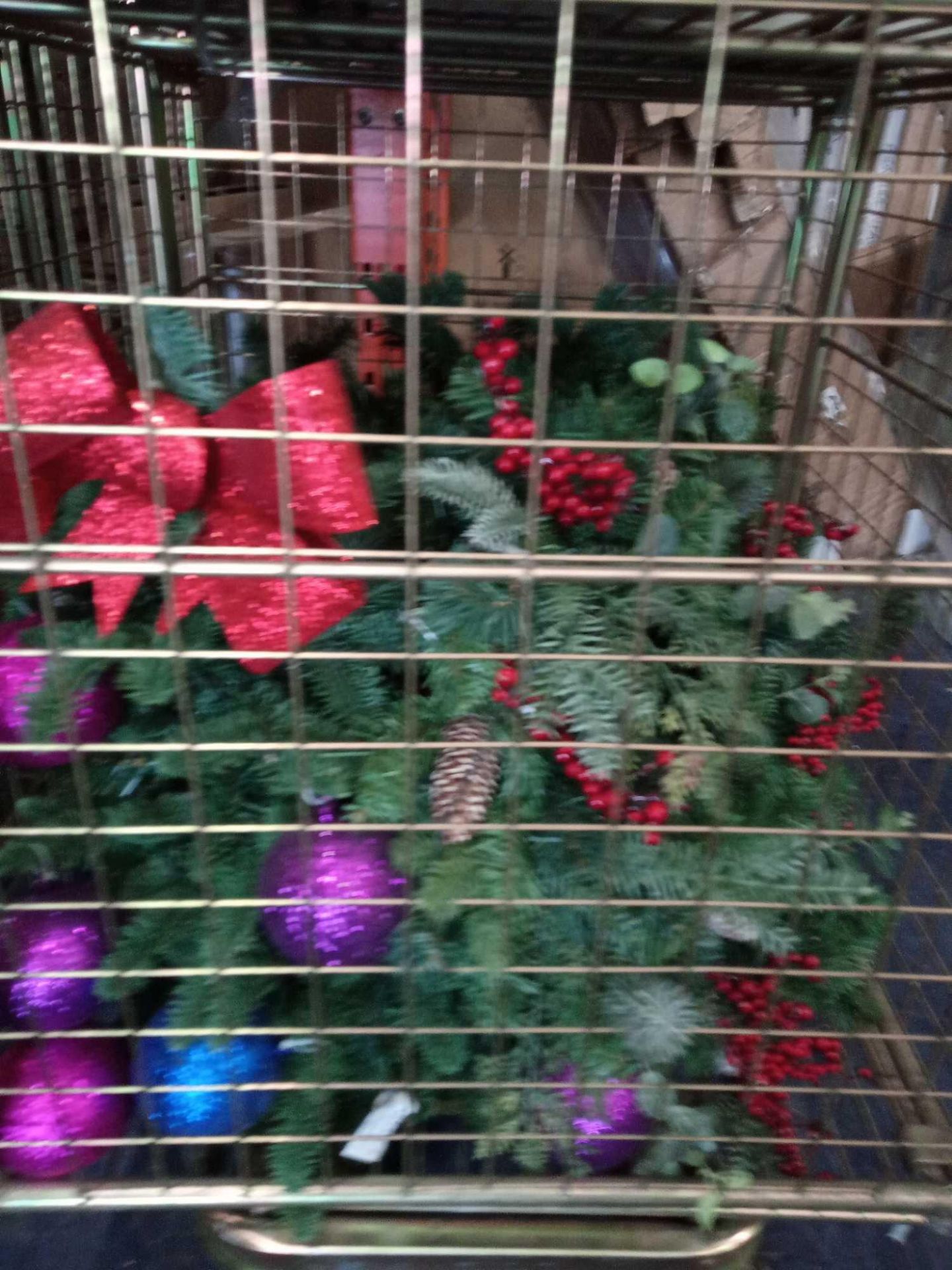 RRP £250 Cage To Contain A Large Assortment Of Top Of The Range Designer Christmas Decorations To In - Image 2 of 4