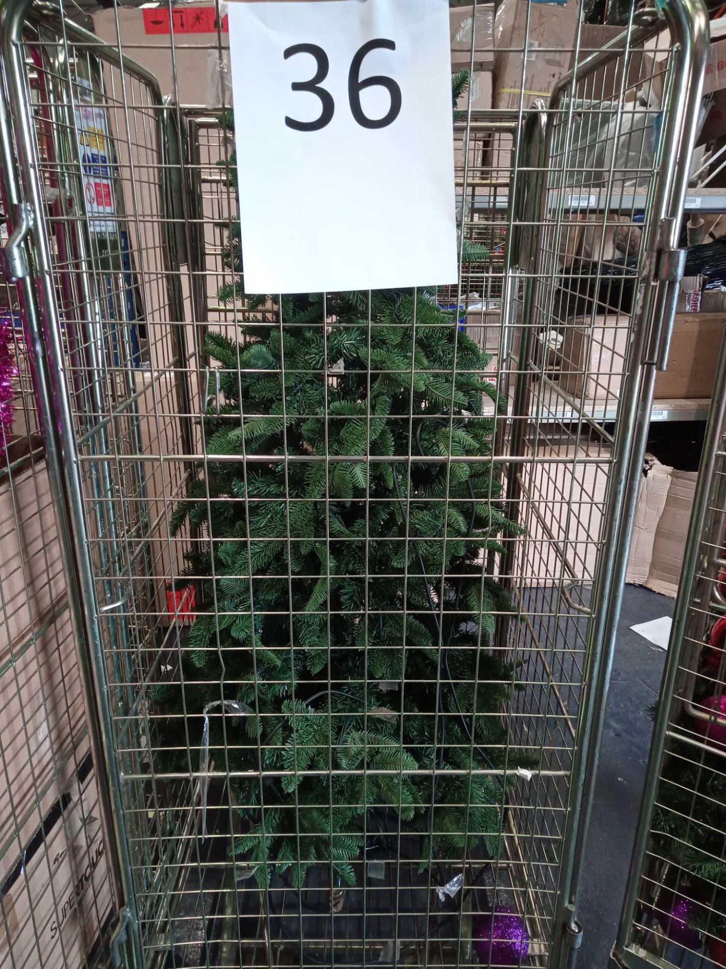 RRP £250 Cage To Contain Ex Display Debenhams Designer Christmas Tree With Led Lights