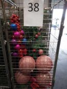 RRP £300.Cage To Contain Ex Display Designer Christmas Tree And Assorted Glitter Christmas Ceiling A