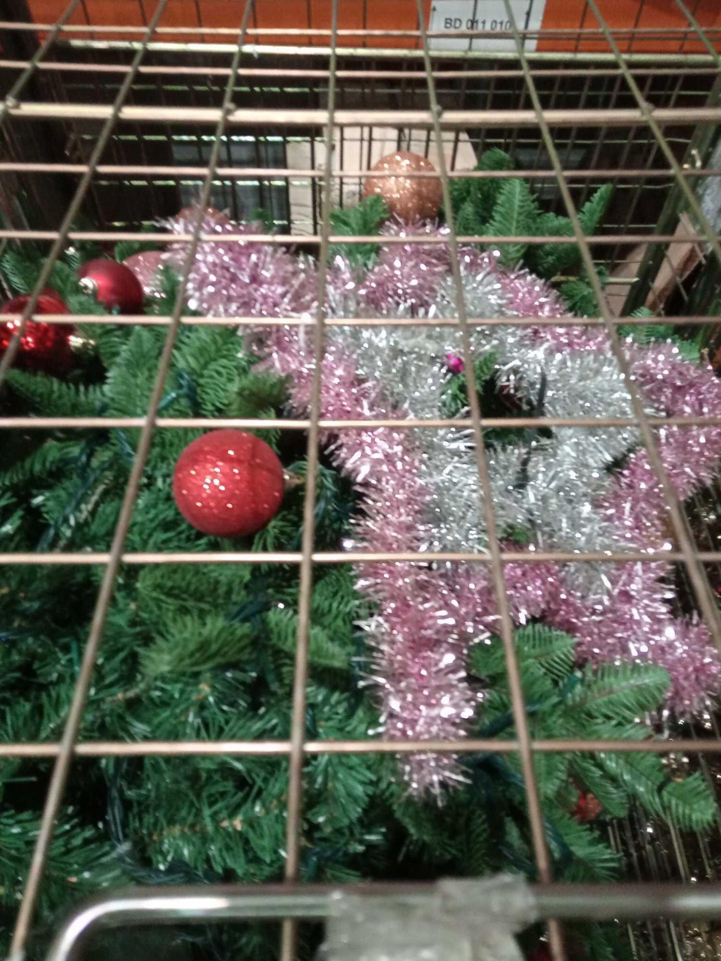 RRP £350 Cage To Include Ex Display Debenhams Designer Christmas Trees With Assorted Designer Bauble - Image 2 of 2