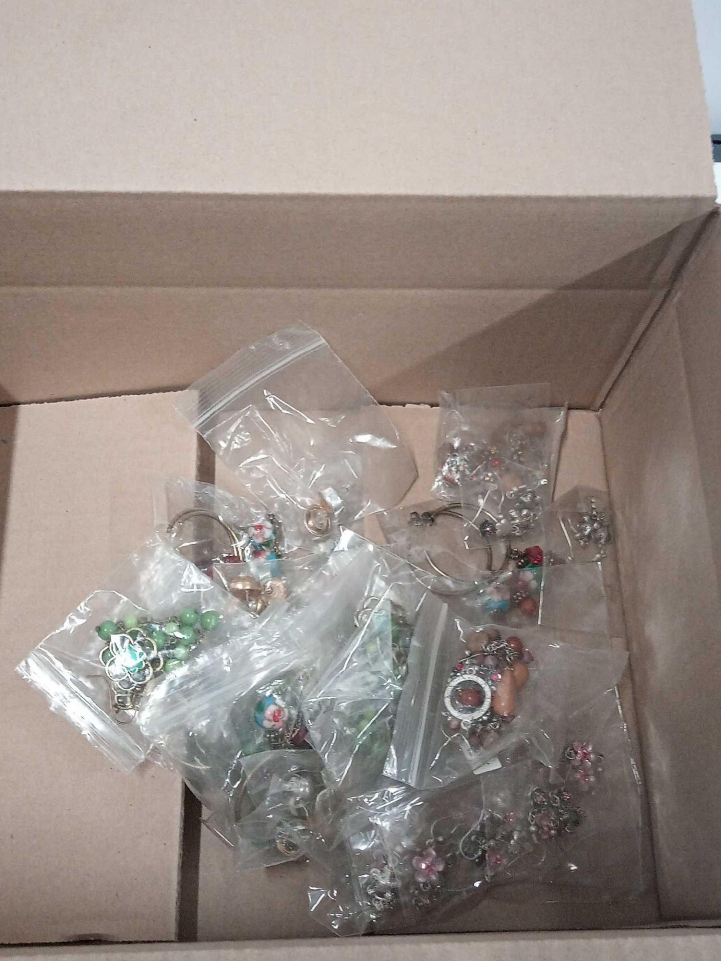 RRP £200 Box To Contain 30 Brand New Bagged And Sealed Pairs Of Ladies Designer Costume Earrings In