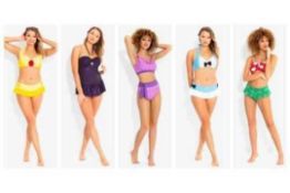 RRP £1000 Lot To Contain Fifty Brand New Unpaired Assorted Ladies High-End Designer Ladies Swimwear