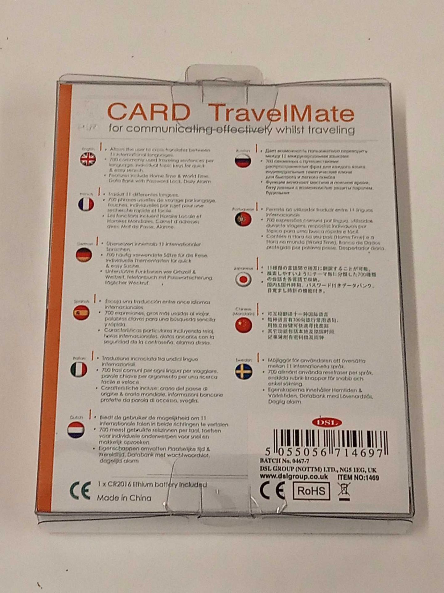 RRP £100 Lot To Contain 18 Brand New Boxed Card Travel Mate Pocket Translator With 11 Languages - Image 3 of 4